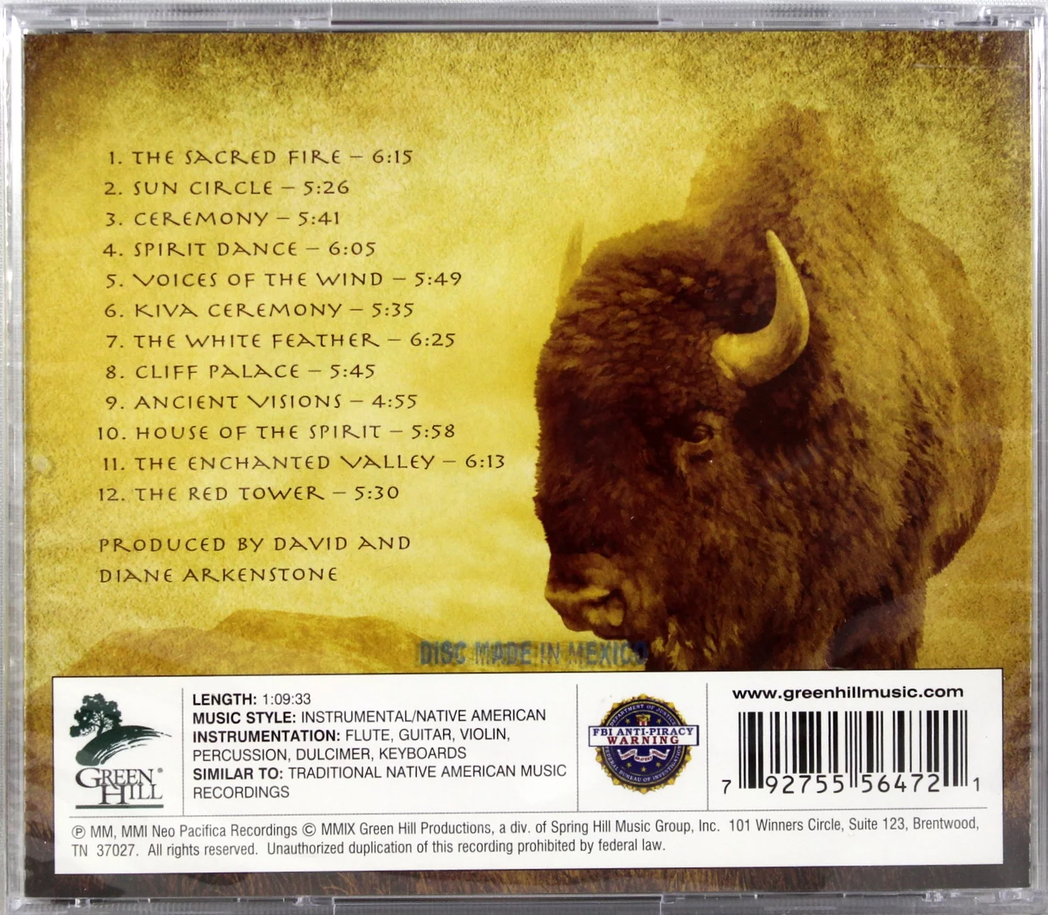 David Arkenstone - Native Spirit - New Age - CD