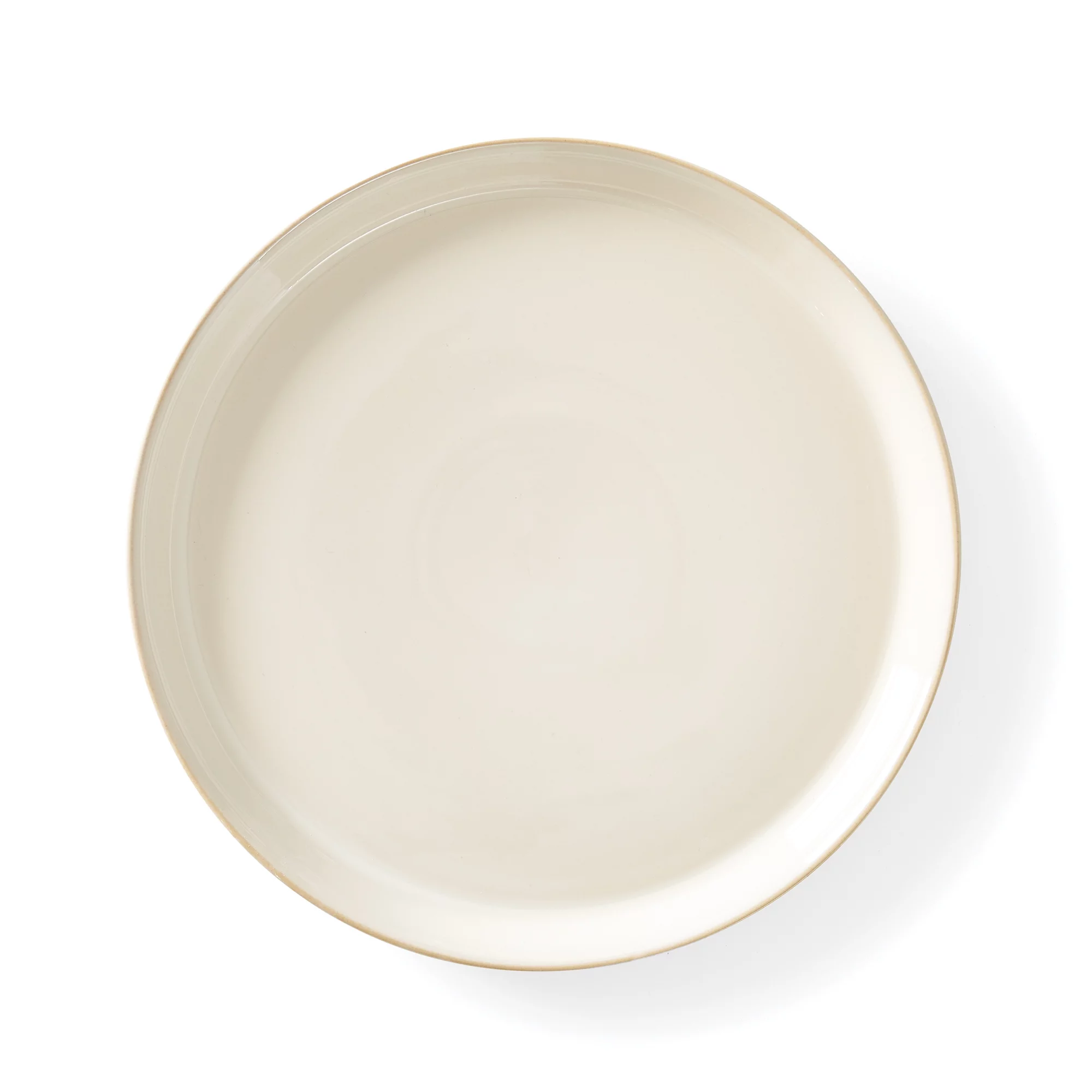 Better Homes & Gardens Claybrooke Stoneware Cream Dinner Plates, Set of 4
