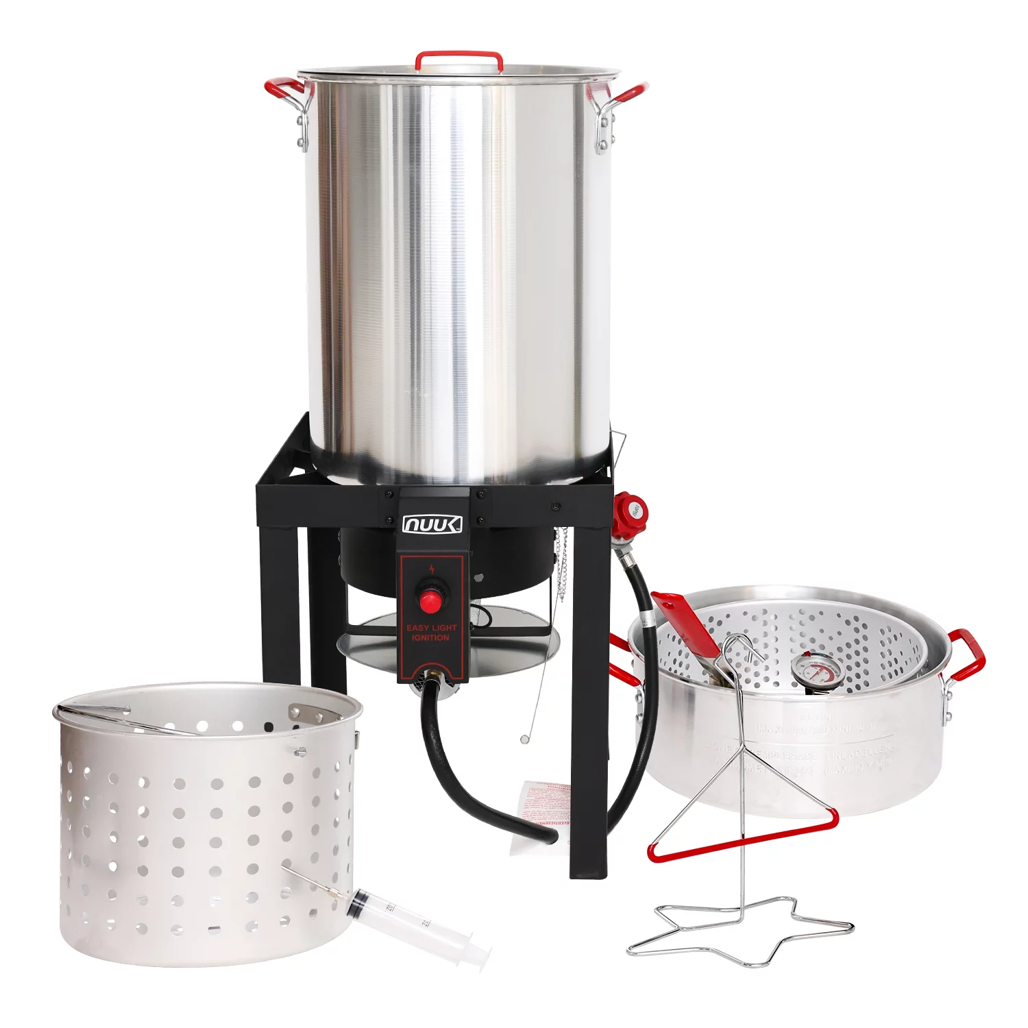 NUUK Propane 30QT Turkey Fryer & 10QT Fish Fryer Combo Kit