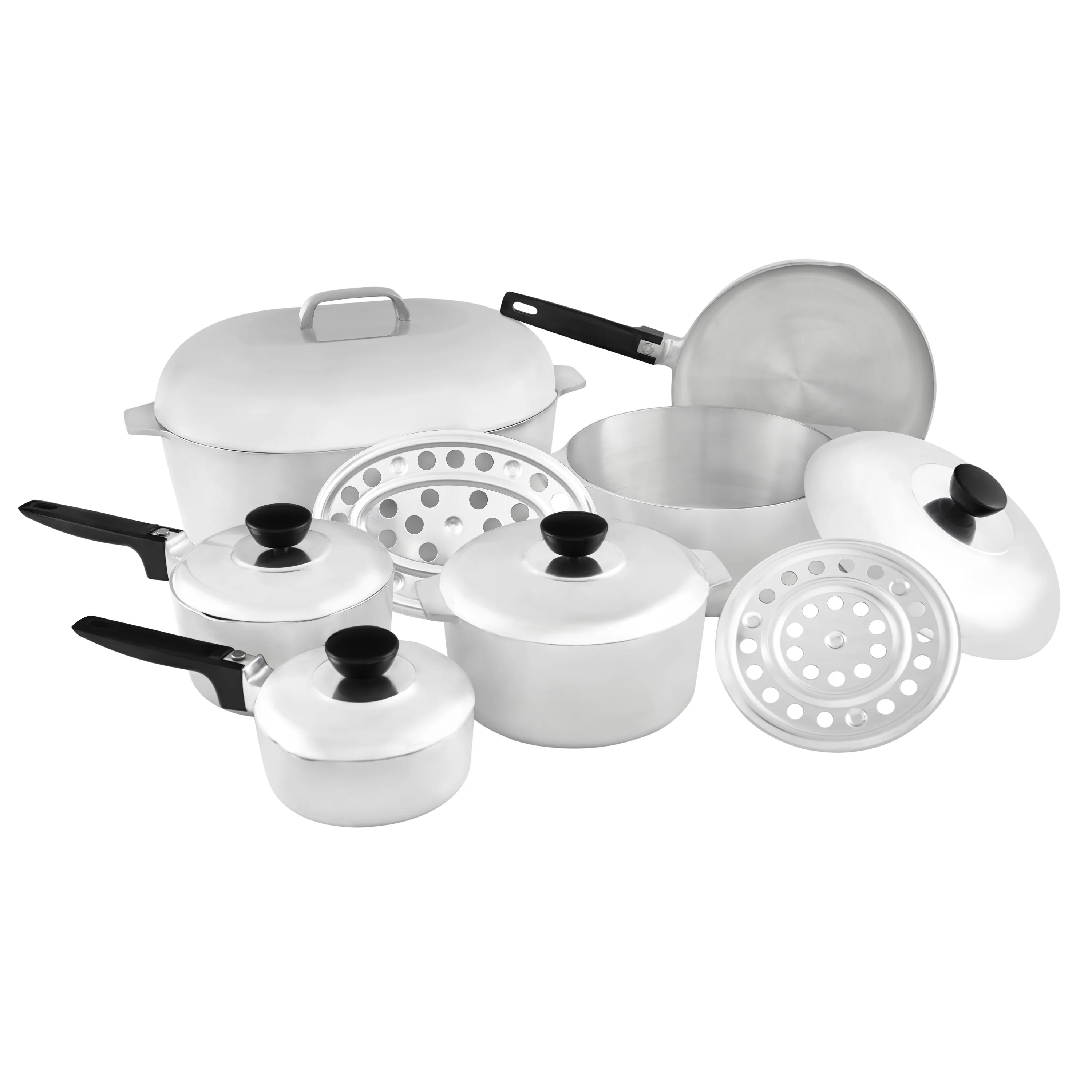 Imusa 13pc Heavy Duty Cajun Aluminum Kitchen Cookware Set