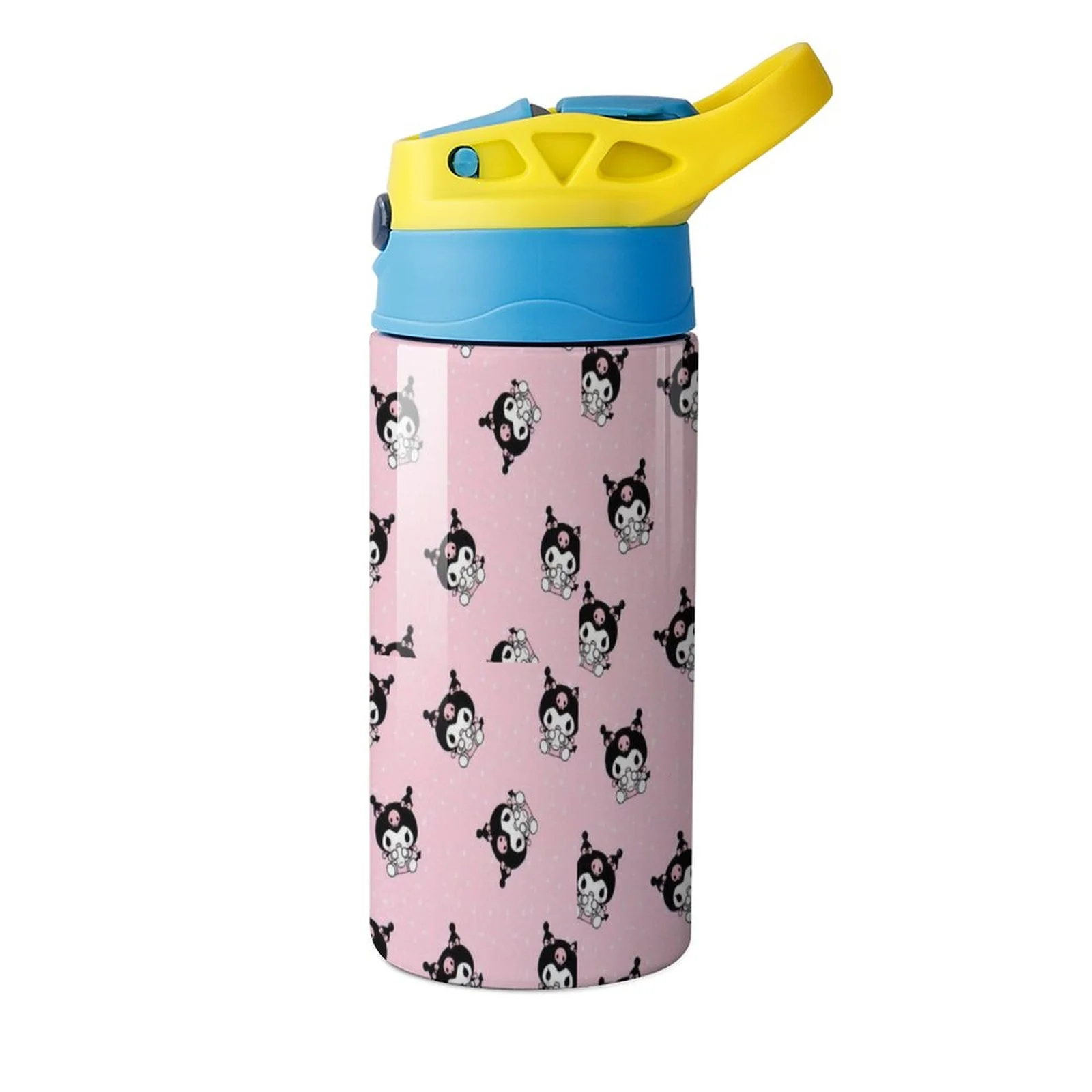 My Melody Kuromi Children's Water Bottle Vacuum Insulated Stainless Steel Cup With Straw Toddler Thermoses