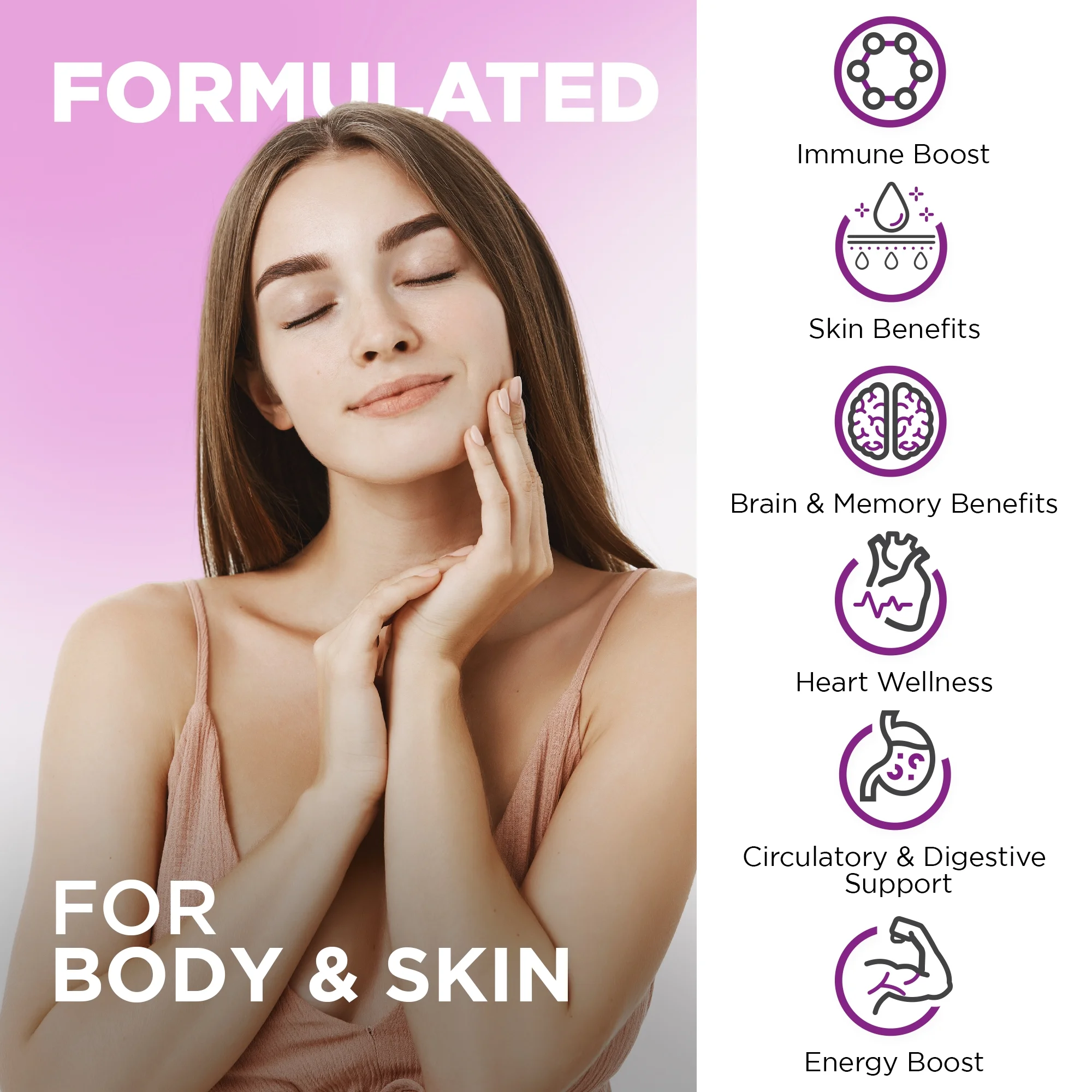 Nutrivein Resveratrol 1450mg - Anti Aging Antioxidant Supplement 120 Capsules