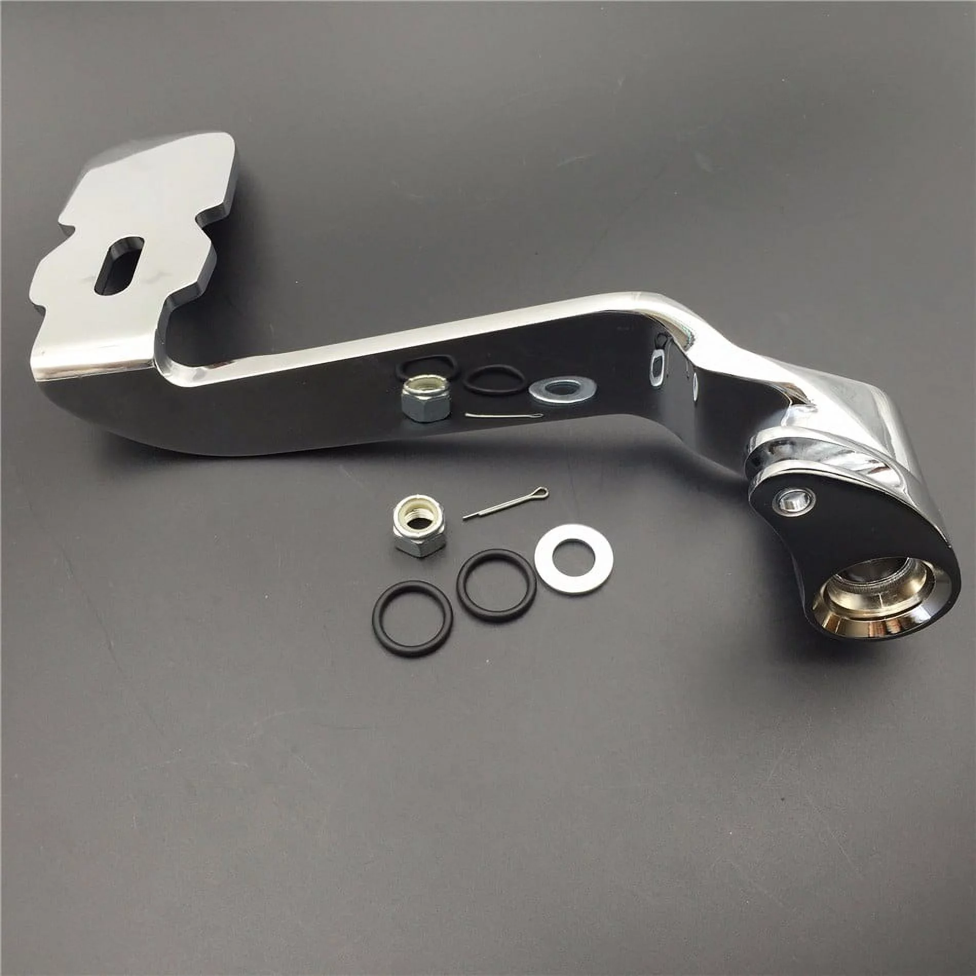 HTT Motorcycle Chrome Rear Brake Lever Brake Pedal Foot Lever Fit 2014-later Touring Trike (Freewheeler / Electra Glide)
