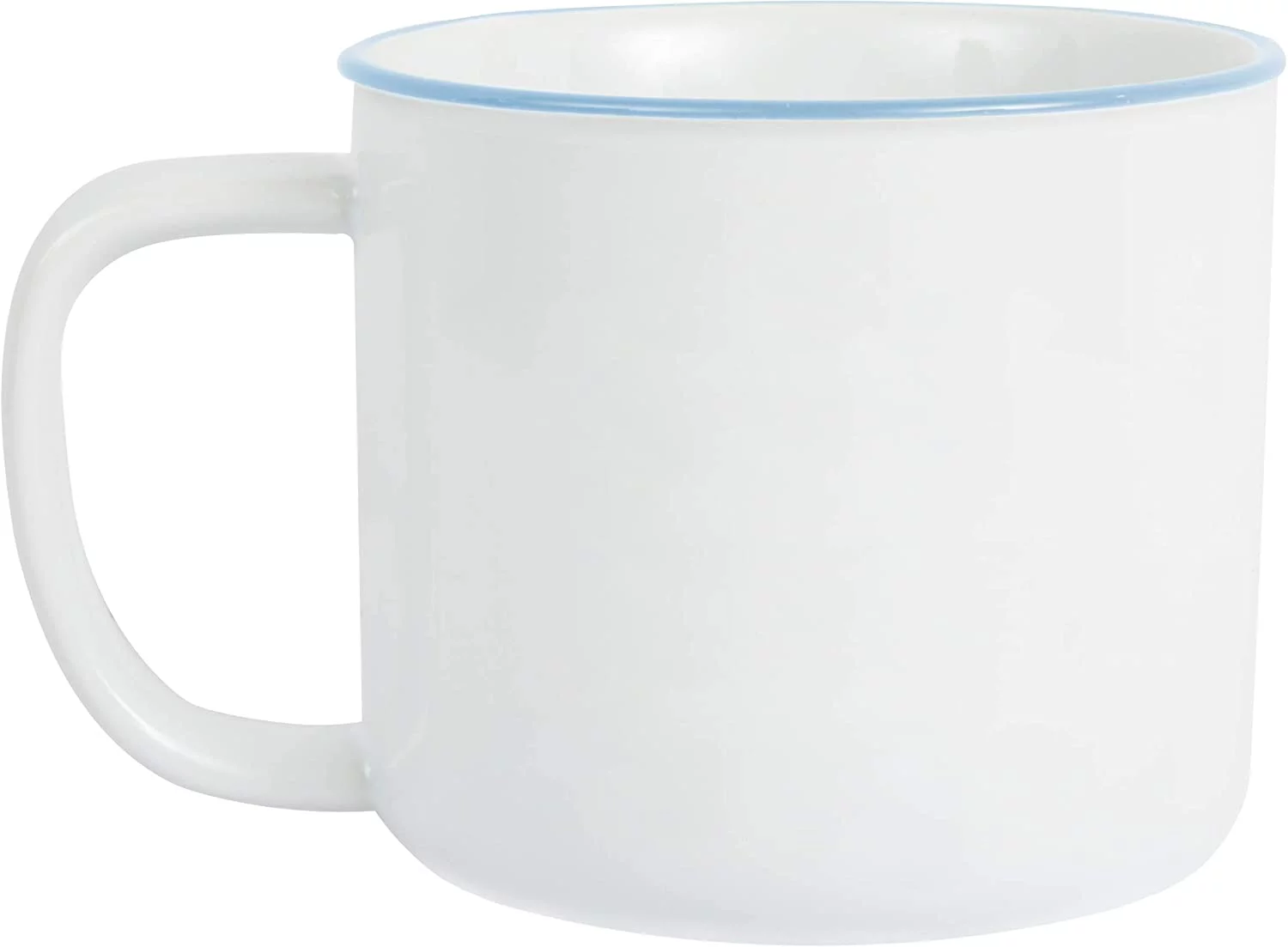 Pavilion Gift Company Large 17 Oz Stoneware Coffee Cup Mug Take Me To The Lake, Blue