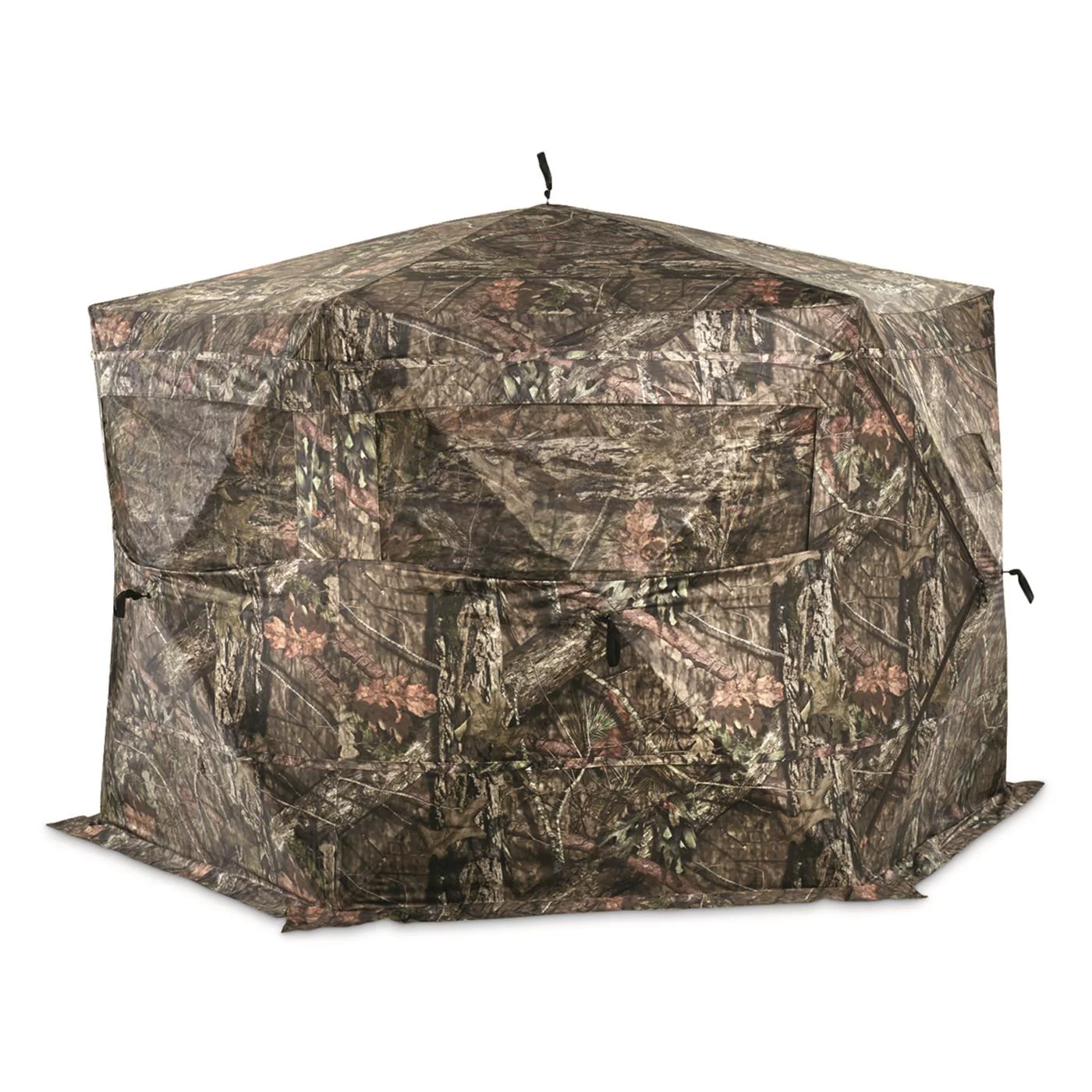 Guide Gear Educator Large Hunting Ground Blind, See-Through, 360 View, 3-4 Person Tent, Turkey, Duck, Deer Hunting Gear Equipment Accessories