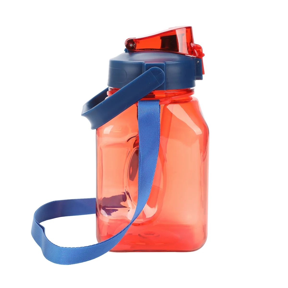 Spider-Man Mask & Logo 50 Oz Red Water Bottle With Carrying Strap