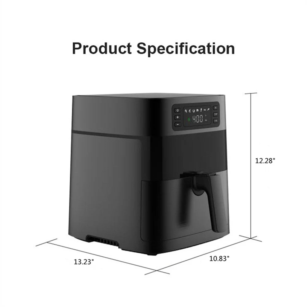 6 Quart Air Fryer 7-In-1 Digital Air Fryer Oven Dishwasher Safe Oilless 1700W