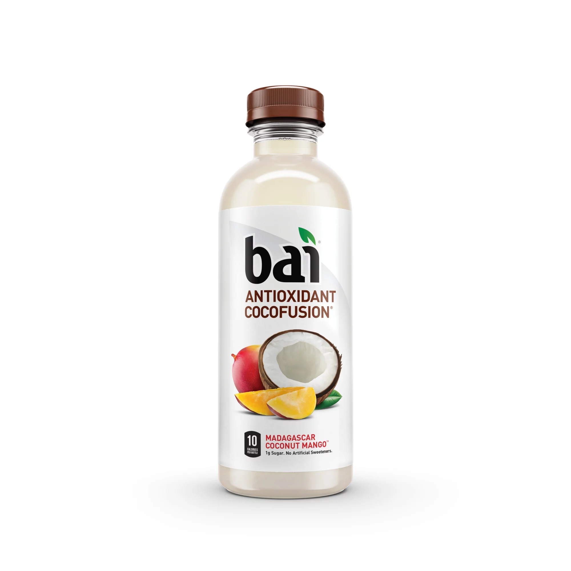 Bai Gluten-Free, Madagascar Coconut Mango, Antioxidant Infused Drinks, 18 Fl Oz, 12 Pack Bottles