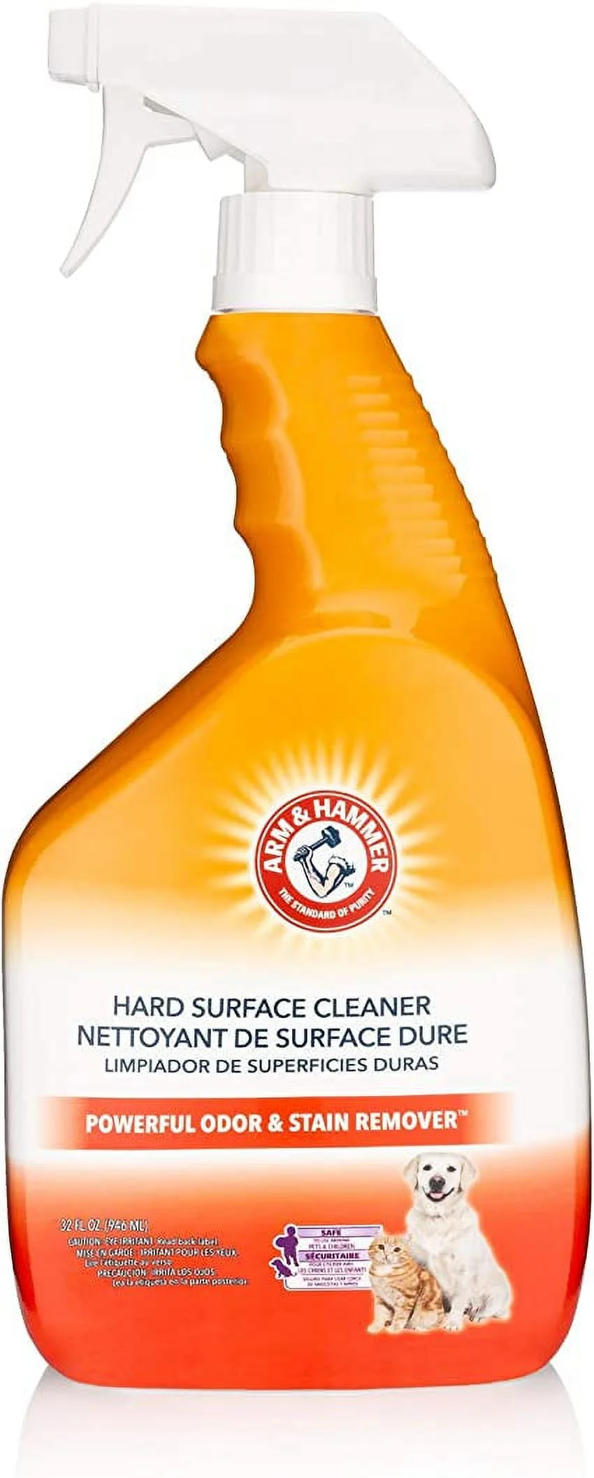 Arm & Hammer PET Fresh Stain Remover for Hard Surfaces, Removes Odor and Stains, neutralizes pet odors, 32oz Bottle 2 Pound (Pack of 1)