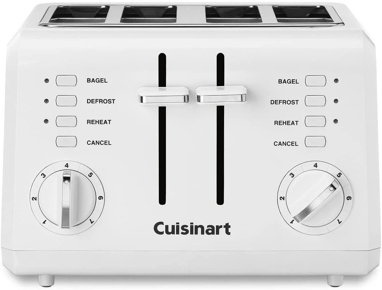 Cuisinart CPT-142FR Compact 4-Slice Toaster, White Renewed