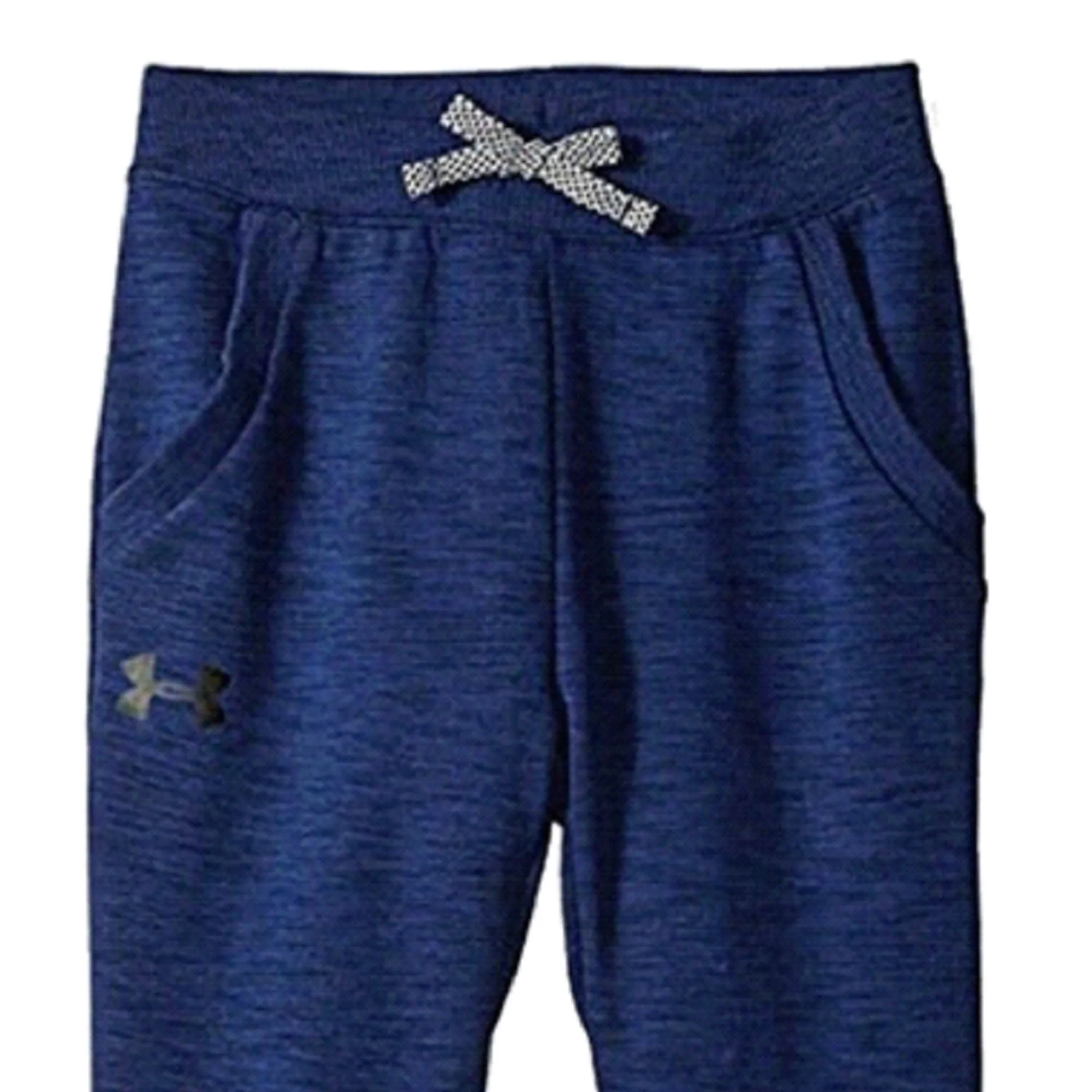 Under Armour Big Boys Double Knit Tapered Pants, Royal Light Heather/Black, Youth Large (14-16)