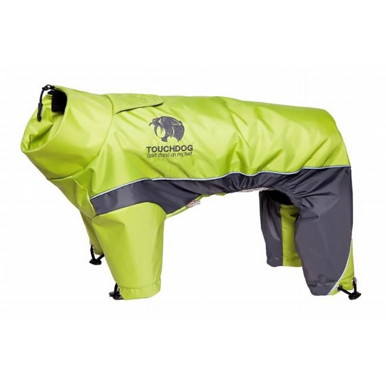 Pet Life  Touchdog Quantum-Ice Full-Bodied Adjustable and 3M Reflective Dog Jacket with Blackshark Technology- Yellow - Small
