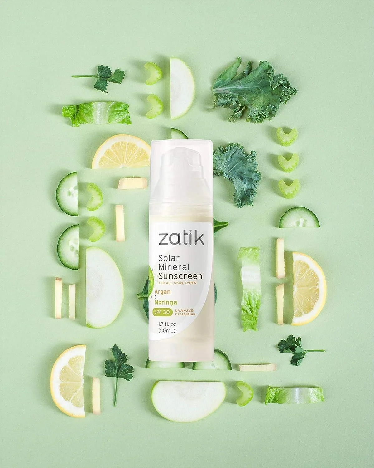 Zatik Solar Mineral Sunscreen SPF 30 - 1.7 fl oz Pack of 3