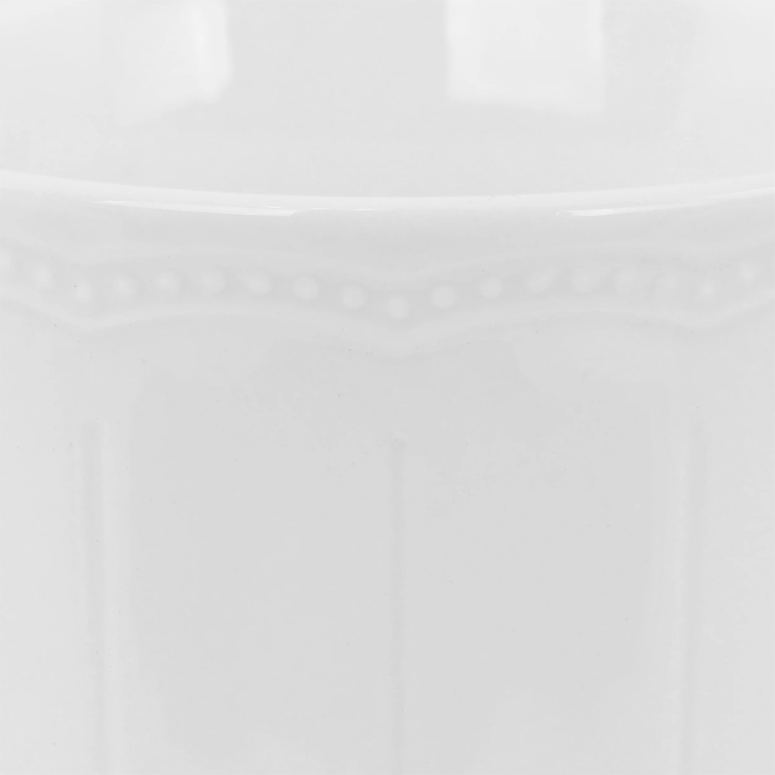 Hometrends Ultra Durable 4 Piece 6 Inch Fine Ceramic Embossed Bowl Set in White