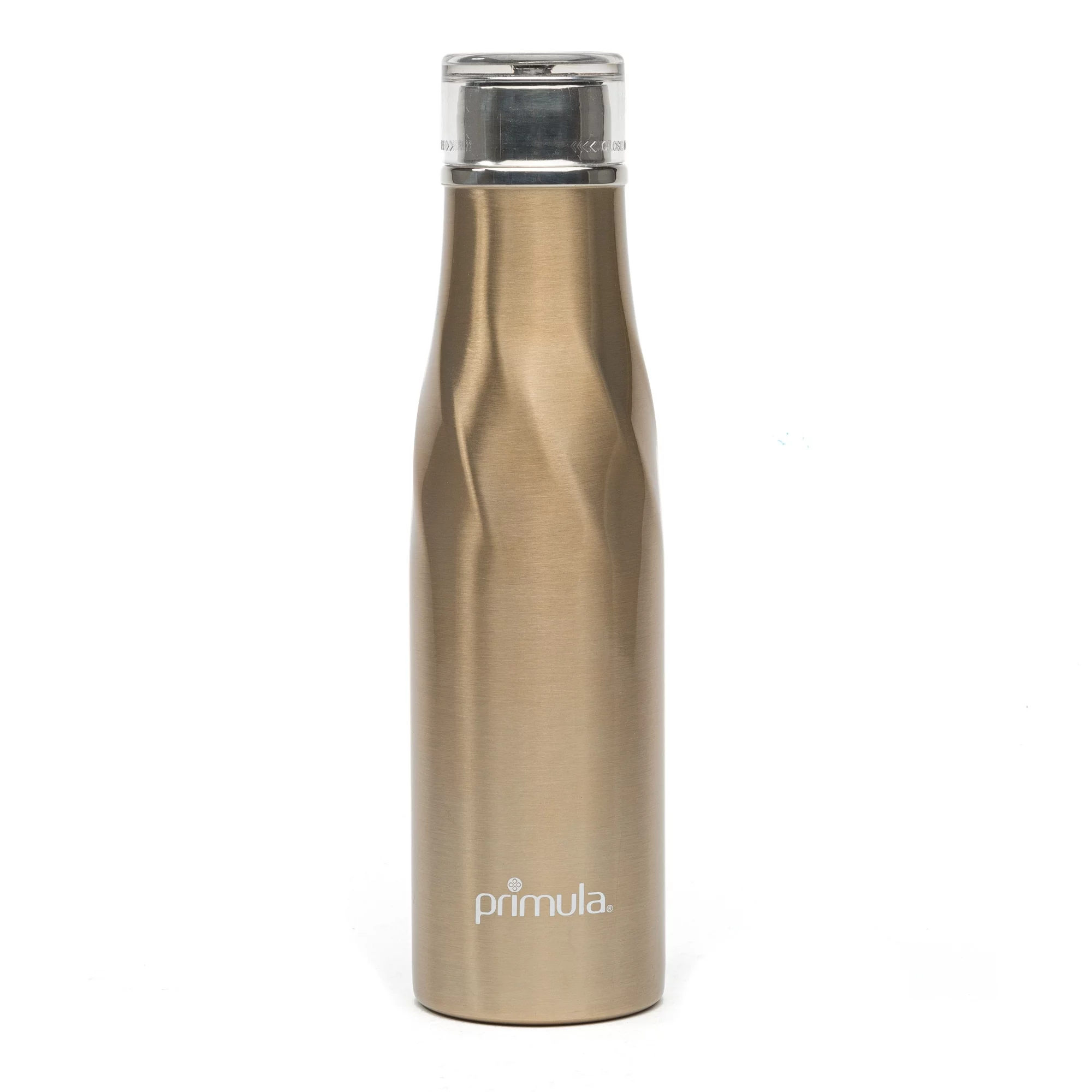 Primula Twist Stainless Steel Insulated Water Bottle Thermos, 18 OZ, Champagne