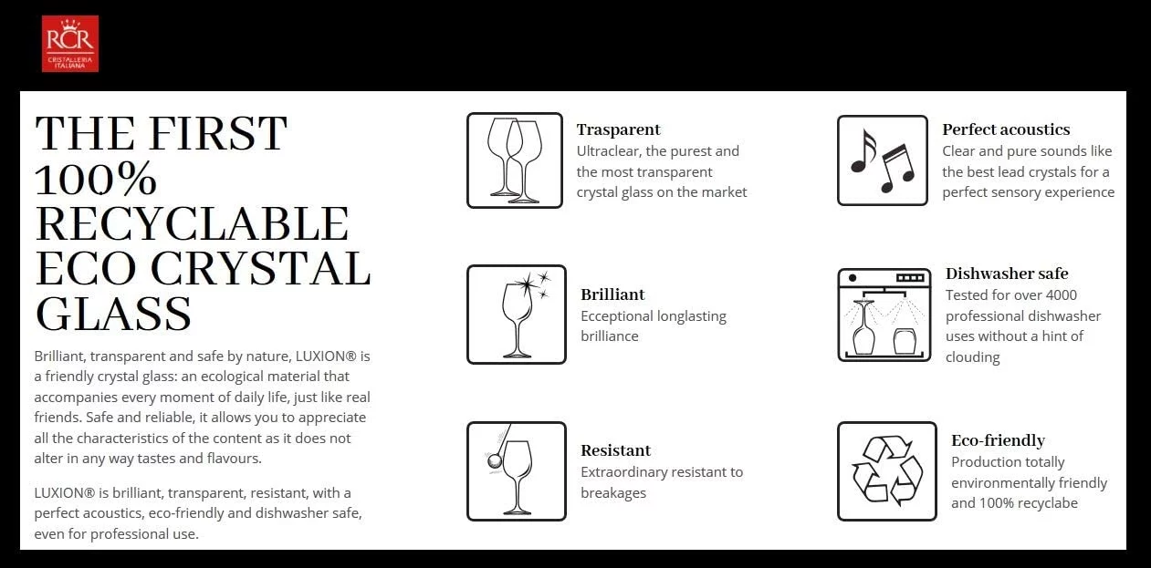 RCR Cristalleria Italiana Aria Collection 4 Piece Crystal Glass Set (Champagne Flute (12 oz))