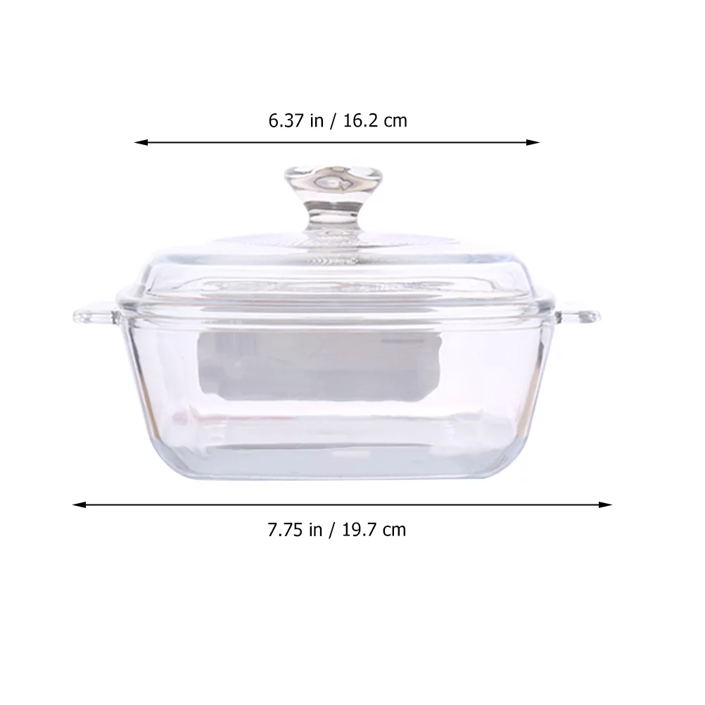 NUOLUX  Glass Bowl Mixingpasta Bowls Bowl Casserole Dish Fruit Serving Nut Microwave Salad Dishes LidsContainers Storage