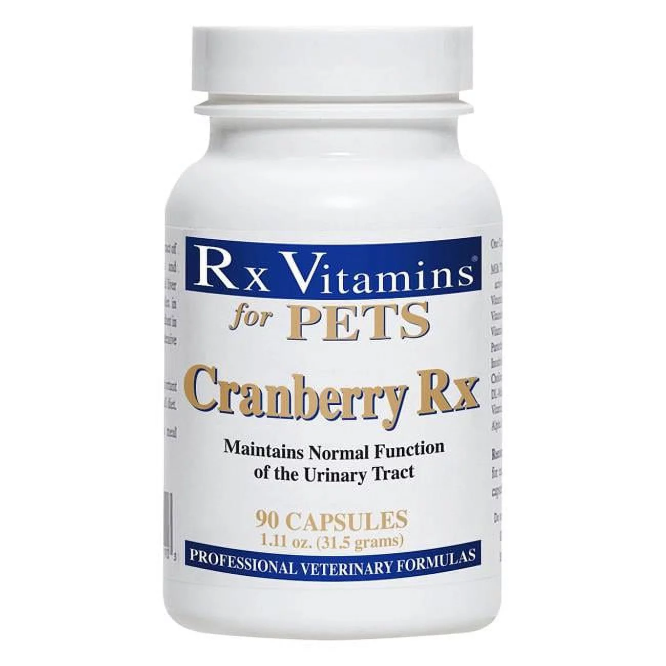 RX Vitamins 708429089209 Cranberry Rx Urinary Supplement Capsules for Dogs & Cats - 90 Count