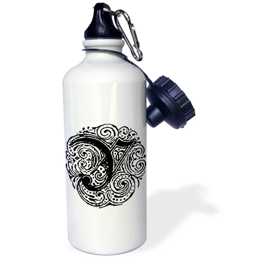 Fancy Letter Y 21 oz Sports Water Bottle wb-14233-1