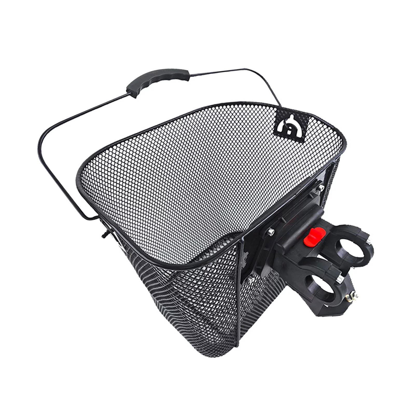 Front Bike Basket Front Basket with Handle Pet Carrier Lightweight Durable Cargo Rack Bike Storage Basket for Mountain Bikes Style B