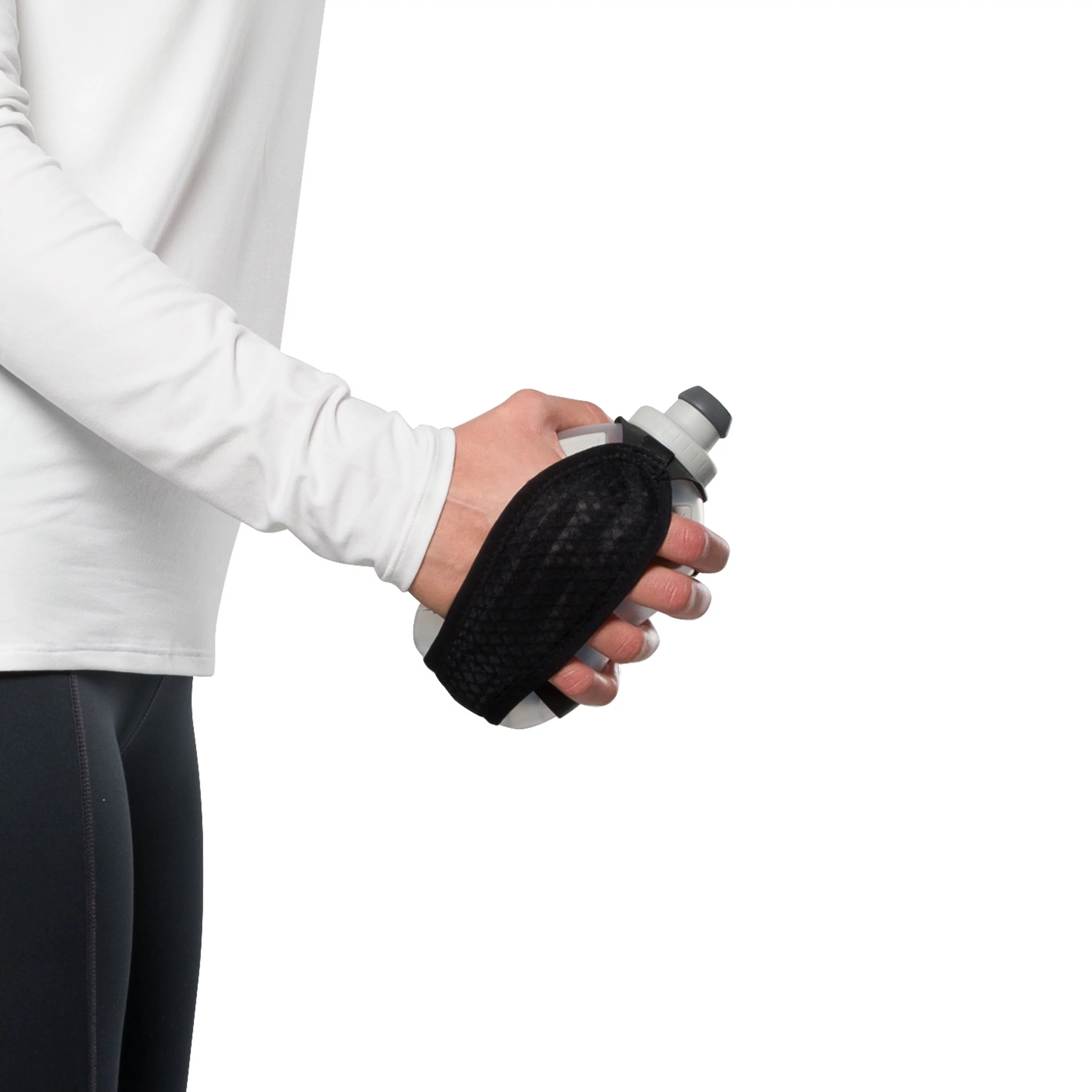 Nathan 12oz Handheld Black/Marigold OSFA