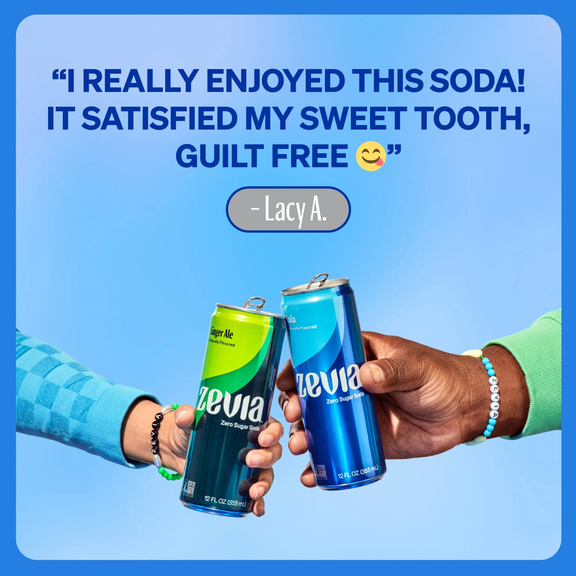 Zevia Zero Sugar, Caffeine Free Cola Soda, 12 Fl Oz (Pack of 24)