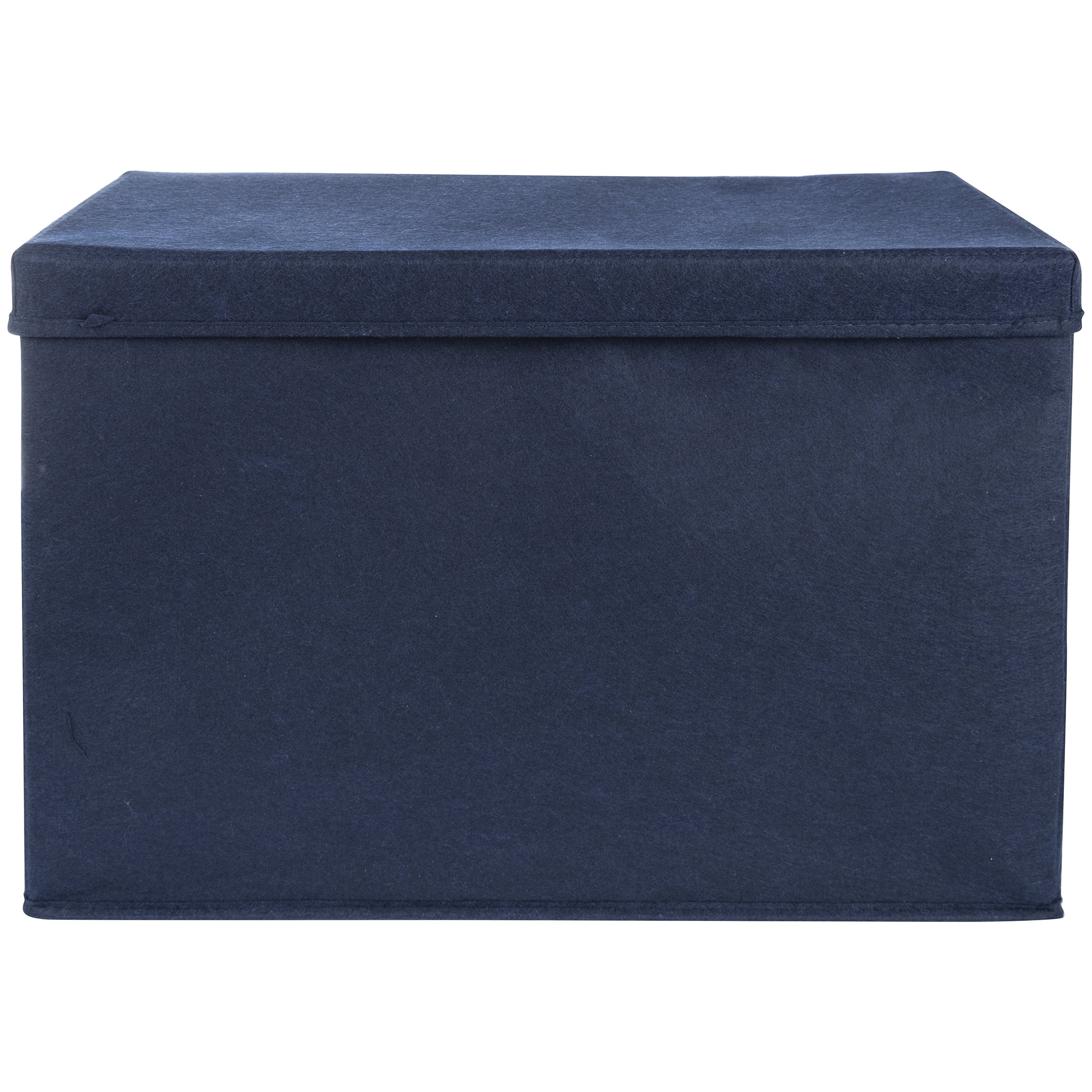 Sammy & Lou Navy Solid Color Felt Storage, Toy Box. Infant, Toddler, Unisex