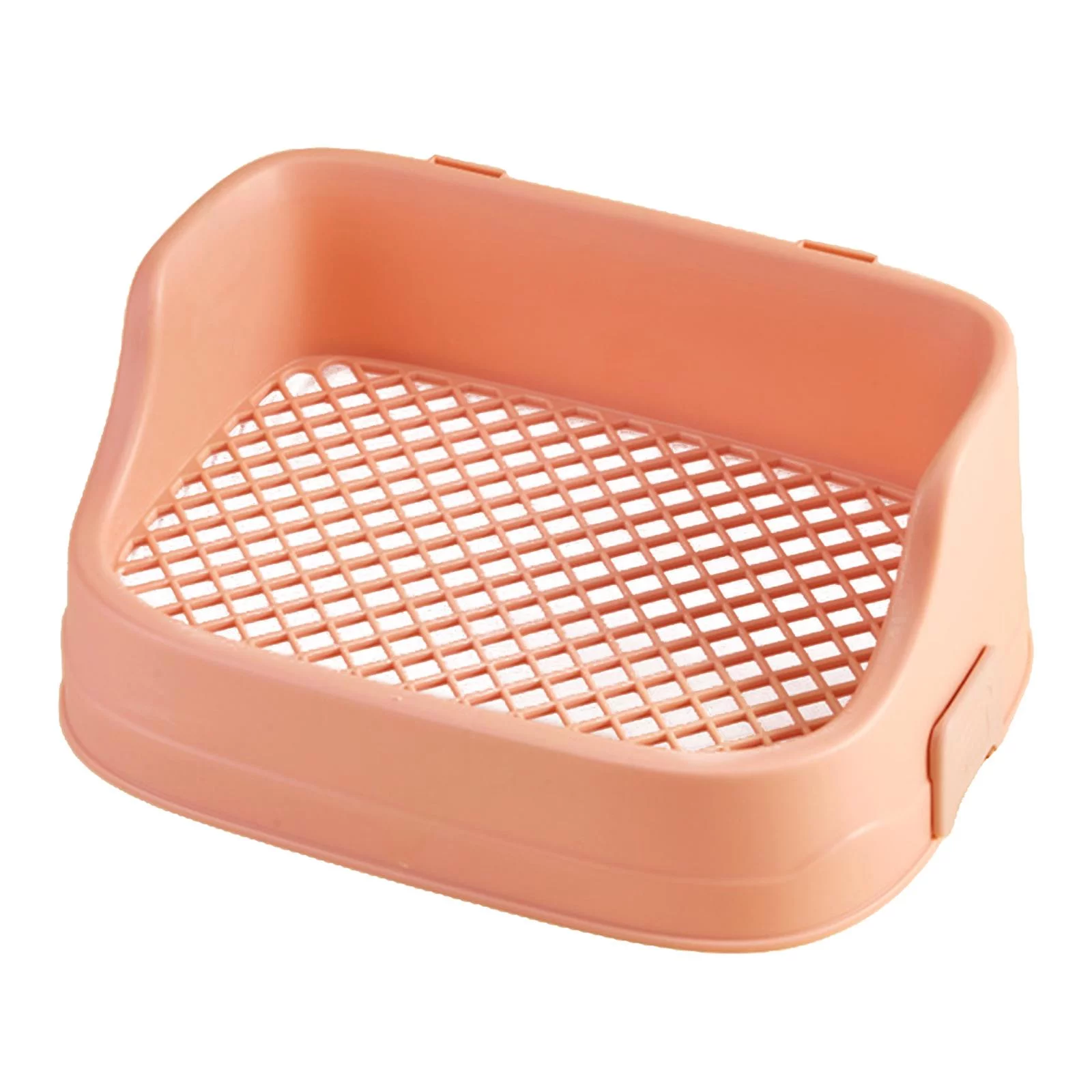 Rabbits Potty Trainer Tray Corner Litter Cage Toilet Cage Accessories Pet Pan Pets Toilets for Small Pets, Other Animals, Ferret Pink