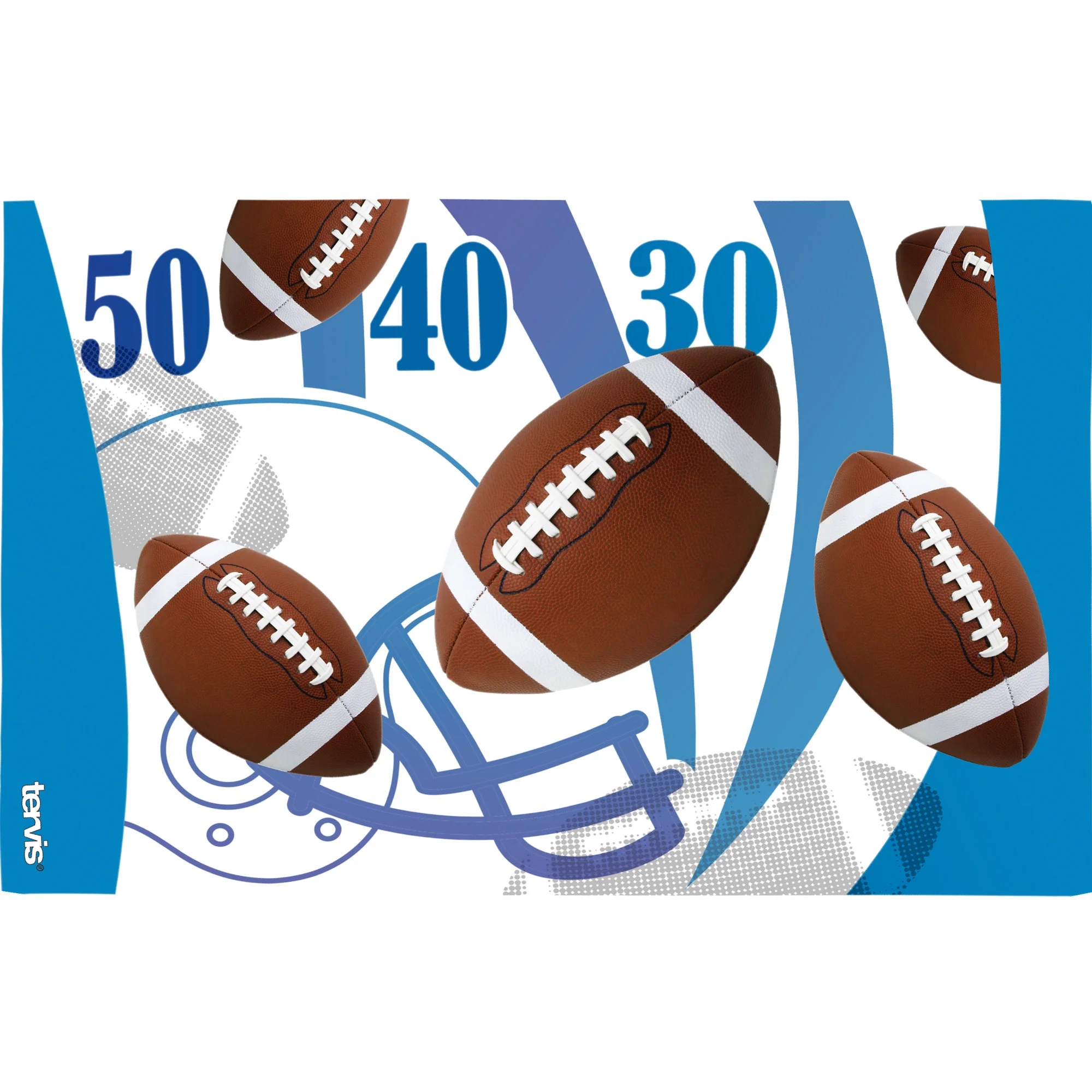 Tervis Football Yards Background Made in USA Double Walled  Insulated Tumbler Travel Cup Keeps Drinks Cold & Hot, 16oz, Clear