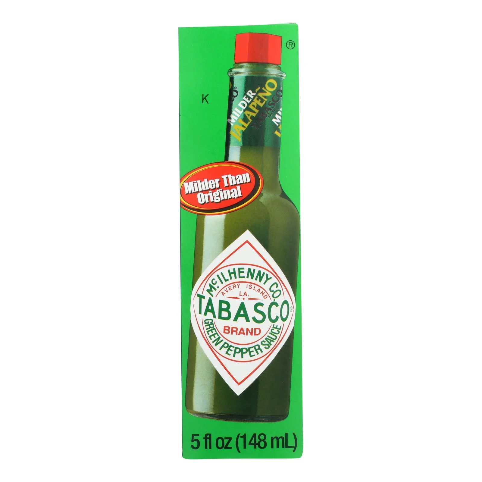 Mcilhenny Co. Tabasco Brand Green Pepper Sauce - Case of 12 - 5 OZ