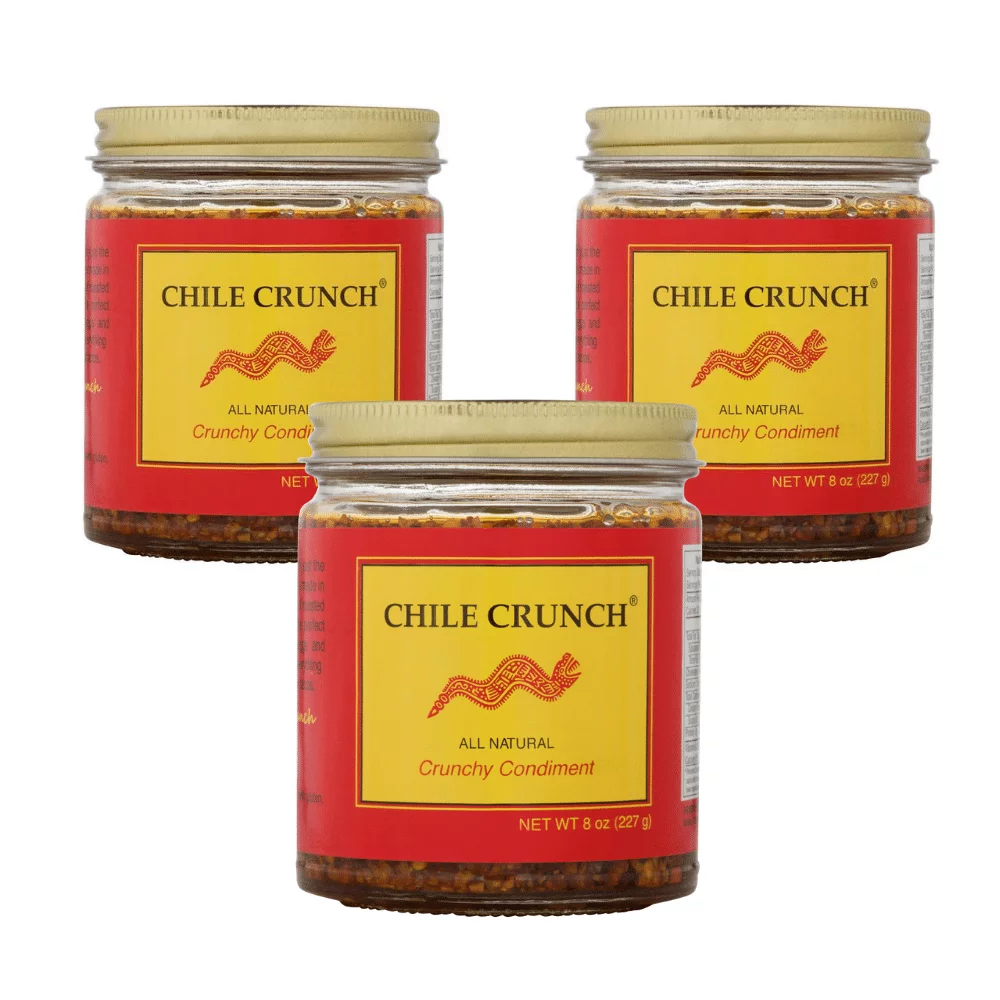 Chile Crunch - A Crunchy All Natural Spicy Condiment (Original) - 3 Jar