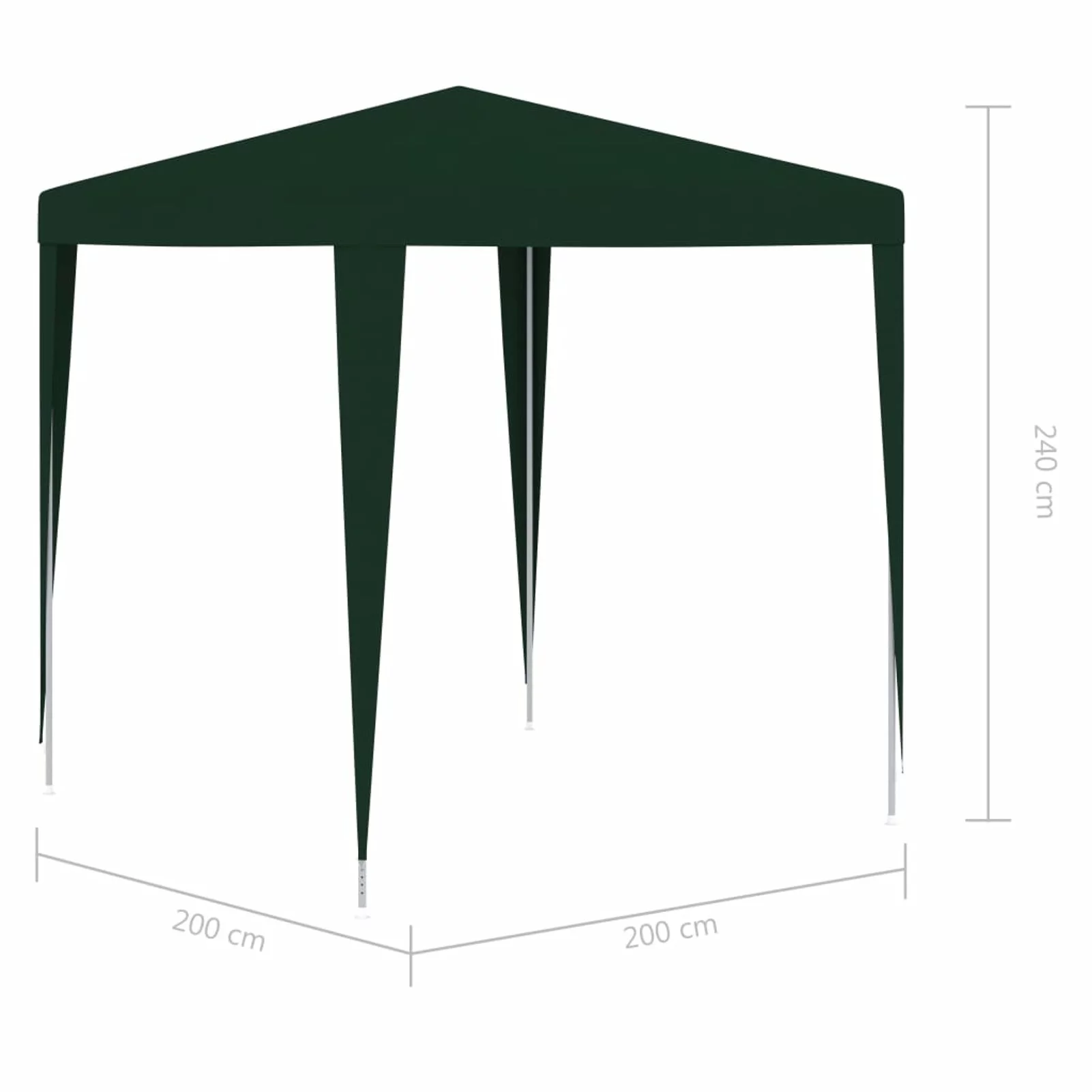 Suzicca Professional Party Tent 6.6'x6.6' Green
