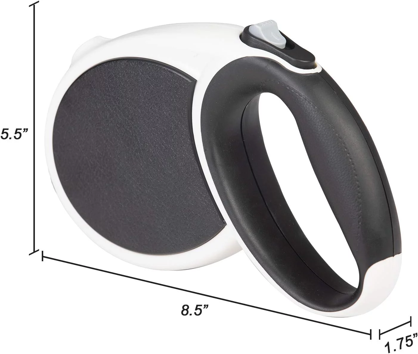 Retractable Dog Leash 23ft Heavy Duty Traction Dog Rope,360°Tangle-Free Dog Walking Leash, Strong Reflective Nylon Tape with Anti-Slip Handle, 3-bunton Control