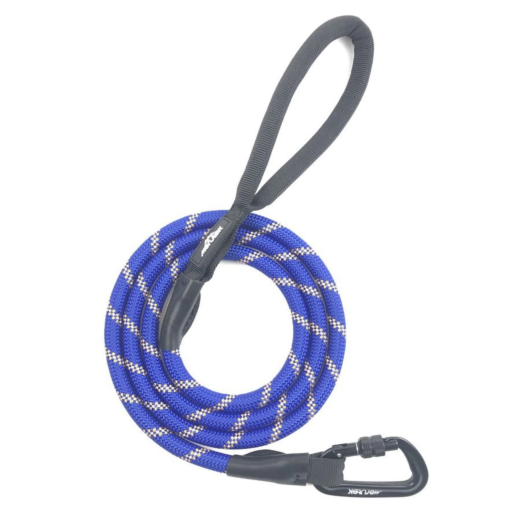 Merutek Adventure Dog Leash, Strong dog leash with padded handle and reflective threads, 6 ft