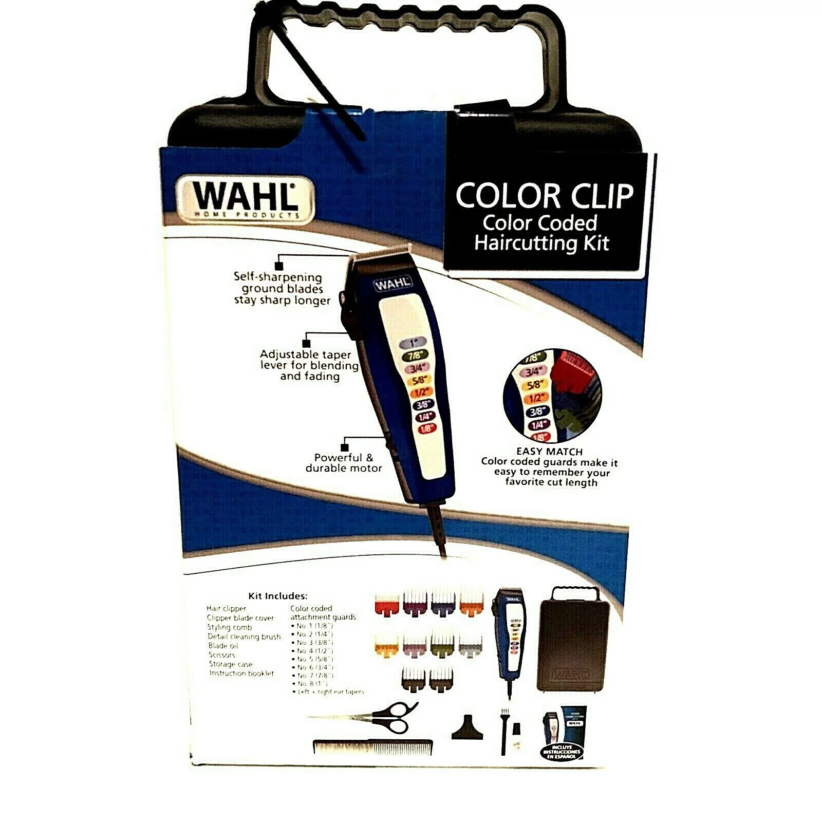 WAHL COLOR CODED Precision Hair Clipper Complete Home Haircutting Kit Precision!
