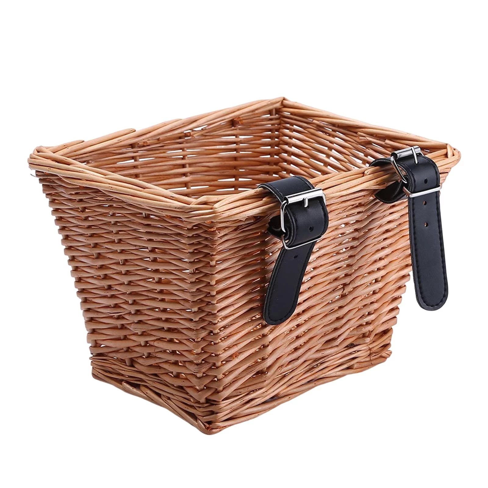 Wicker Bikes Basket Pet Carrier Front Handlebar Comfortable Cat and Dogs Booster Cars Seat Organizer Cargo for Cycling Outdoor Camping