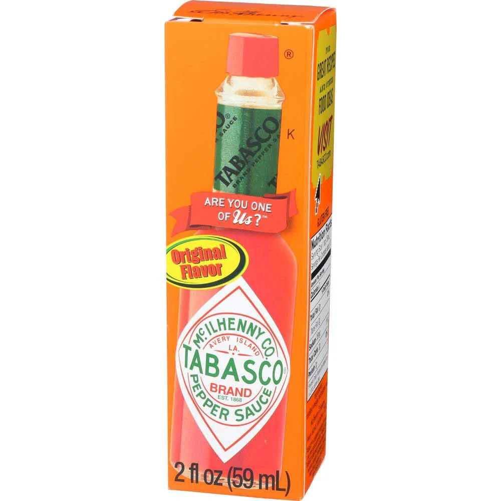 Tabasco Original Red Pepper Sauce, 2 Fluid Ounce -- 24 per Case.