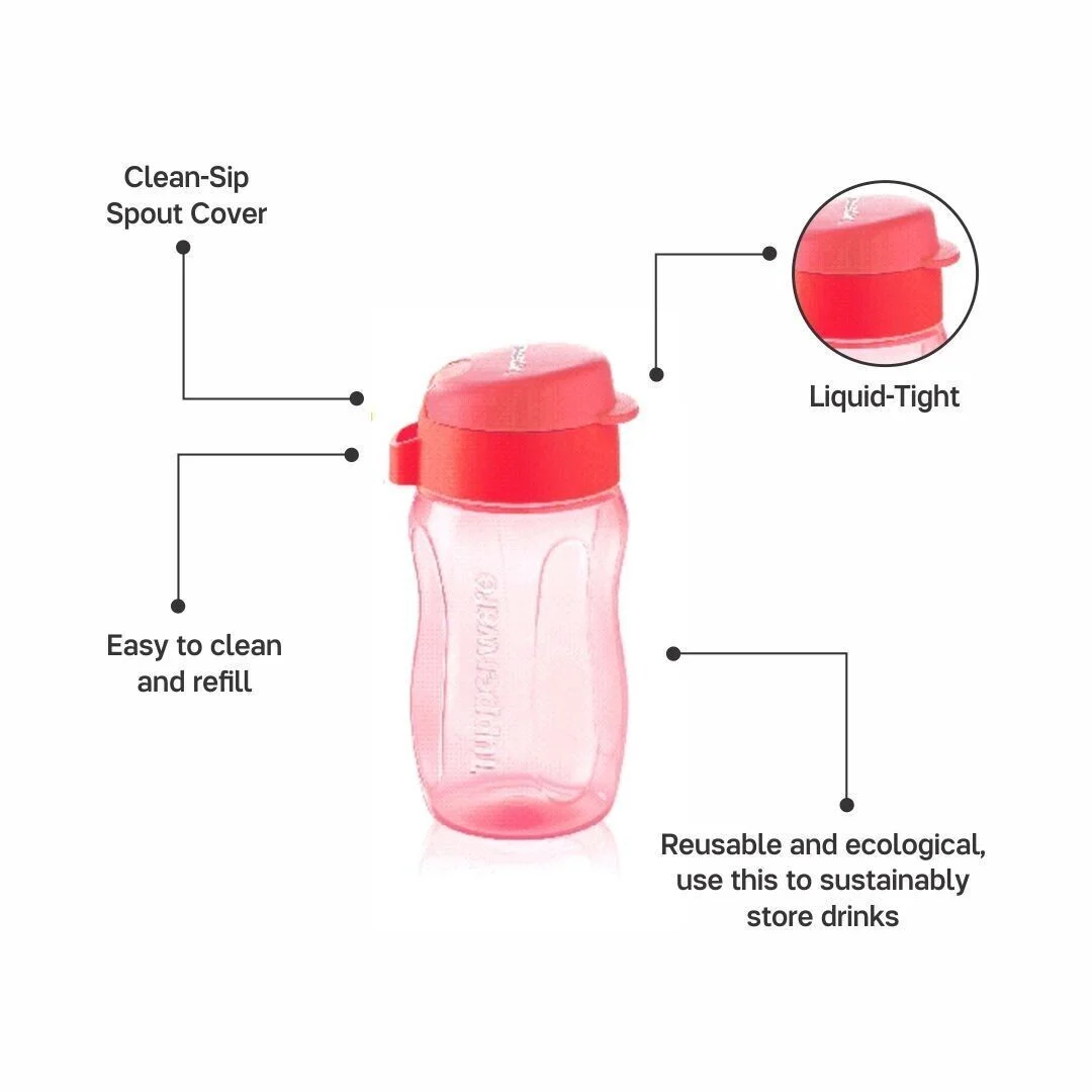 TUPPERWARE WATER BOTTLE SET OF 4,310 ML