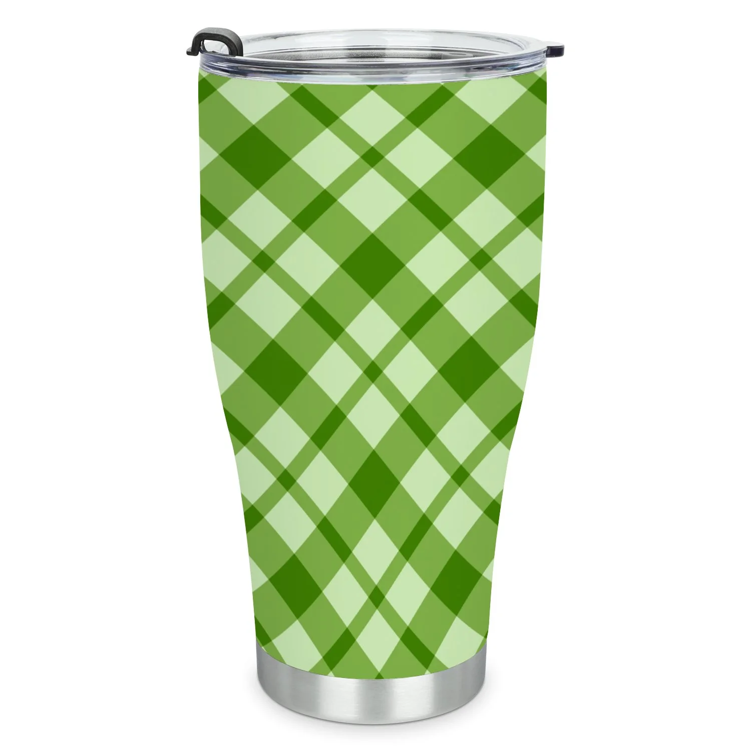 Hidove Stainless Steel Tumbler, Bias Check Texture Fashion Pattern 30oz Leak Proof & Stainless Steel Bottle for Hot & Cold Drinks - Coffee Travel Mug, Water Metal Canteen, Thermal Cup