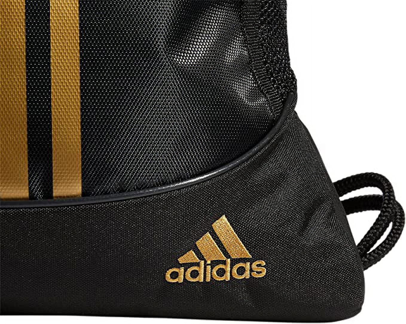 Adidas Alliance II Sackpack, Black/Gold Metallic, One Size