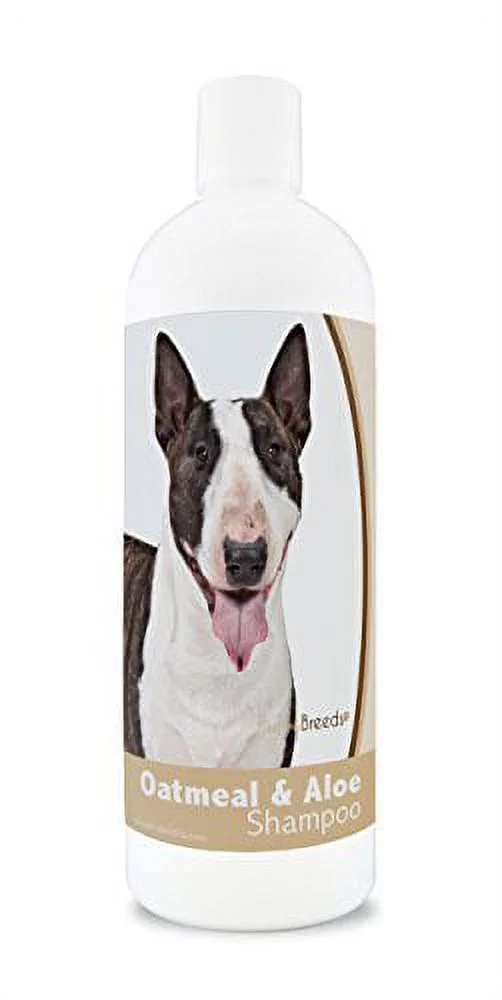 Healthy Breeds Oatmeal Dog Shampoo for Dry Itchy Skin for Miniature Bull Terrier - Over 200 Breeds - 16 oz - Mild & Gentle for Sensitive Skin - Hypoallergenic Formula & pH Balanced