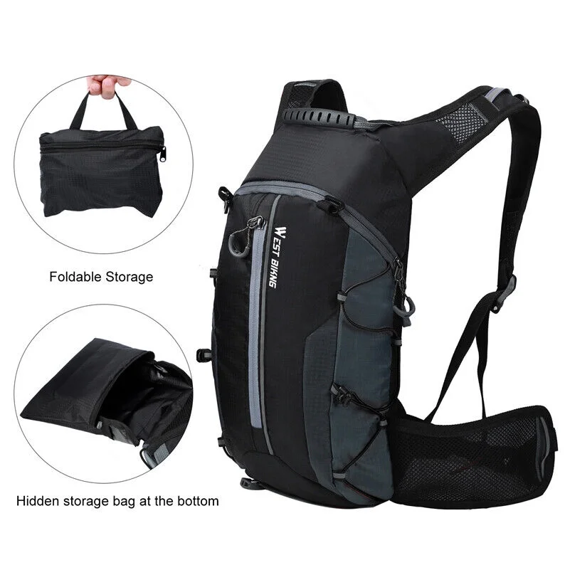 Outdoor Bike Bags 10L Portable Waterproof Cycling Water Bag Climbing Backpack