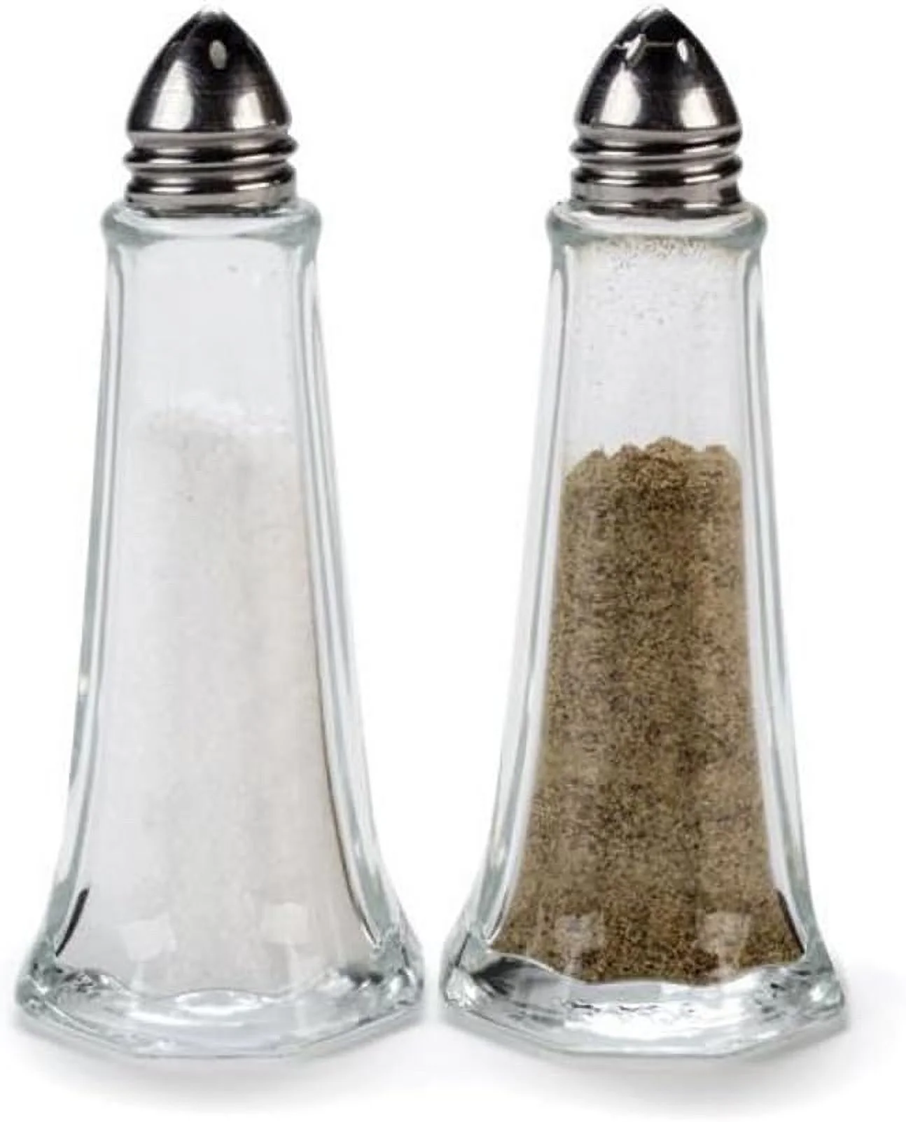 Classic Top Tower Style Salt and Pepper Shaker, 2 Oz (Set of 2)