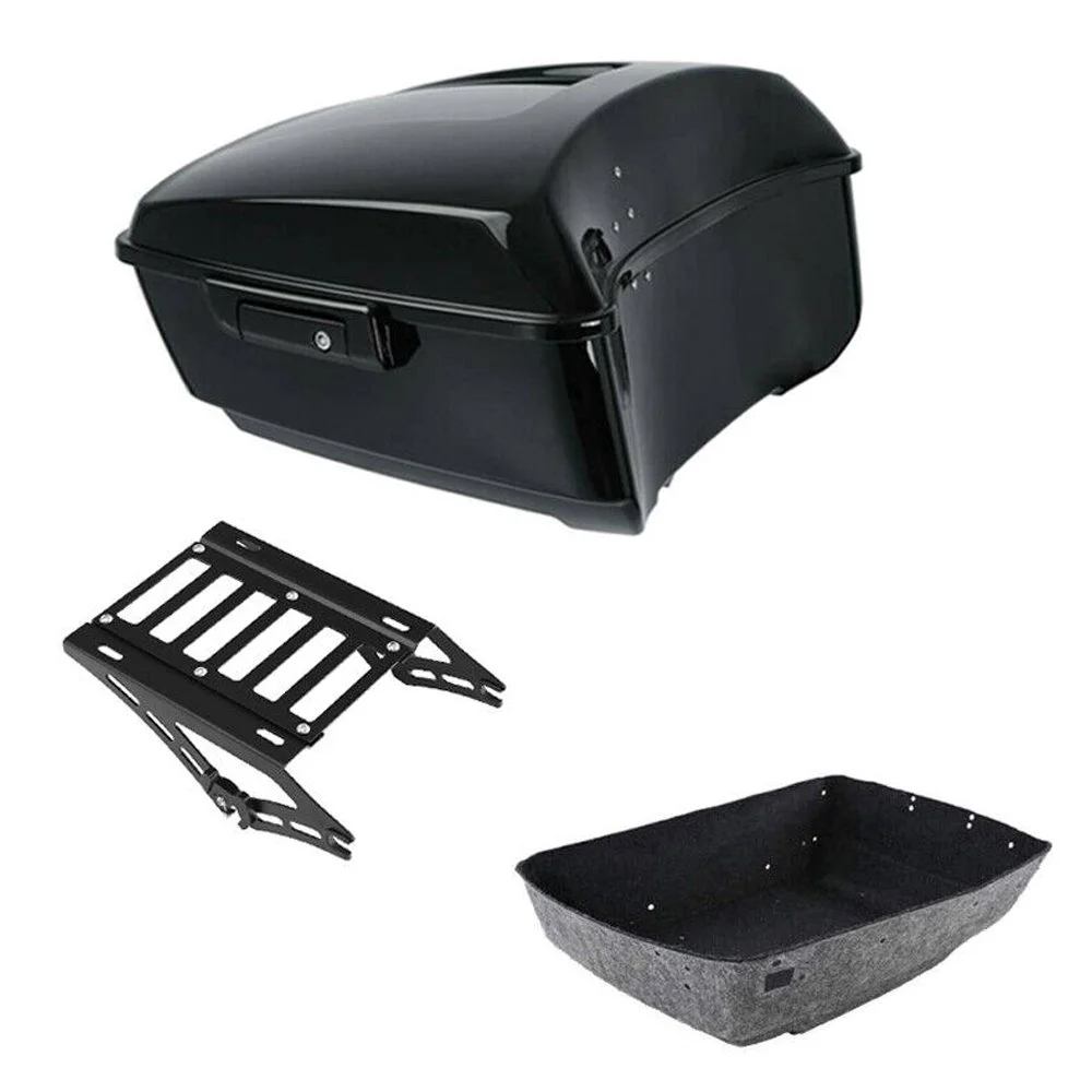 Teledu Black Pack Trunk Mounting Rack Fit For Harley-Davidson Harley Tour Pak