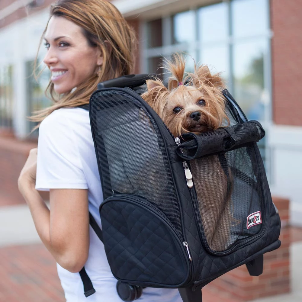 Snoozer Roll Around Travel Dog Carrier Backpack 4-in-1
