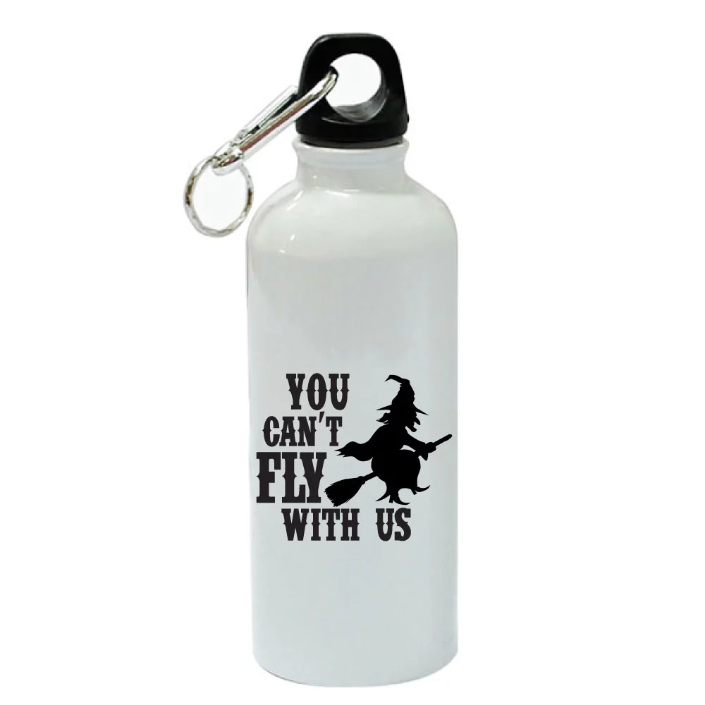You Can't Fly With Us White Aluminum Sports 20 oz Water Bottle