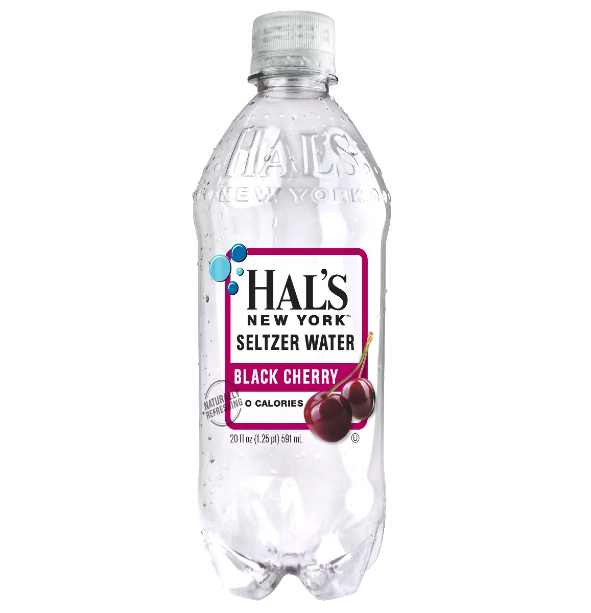 Hal's NY Beverage, Black Cherry, 20 Fl Oz Bottles (12 Pack)