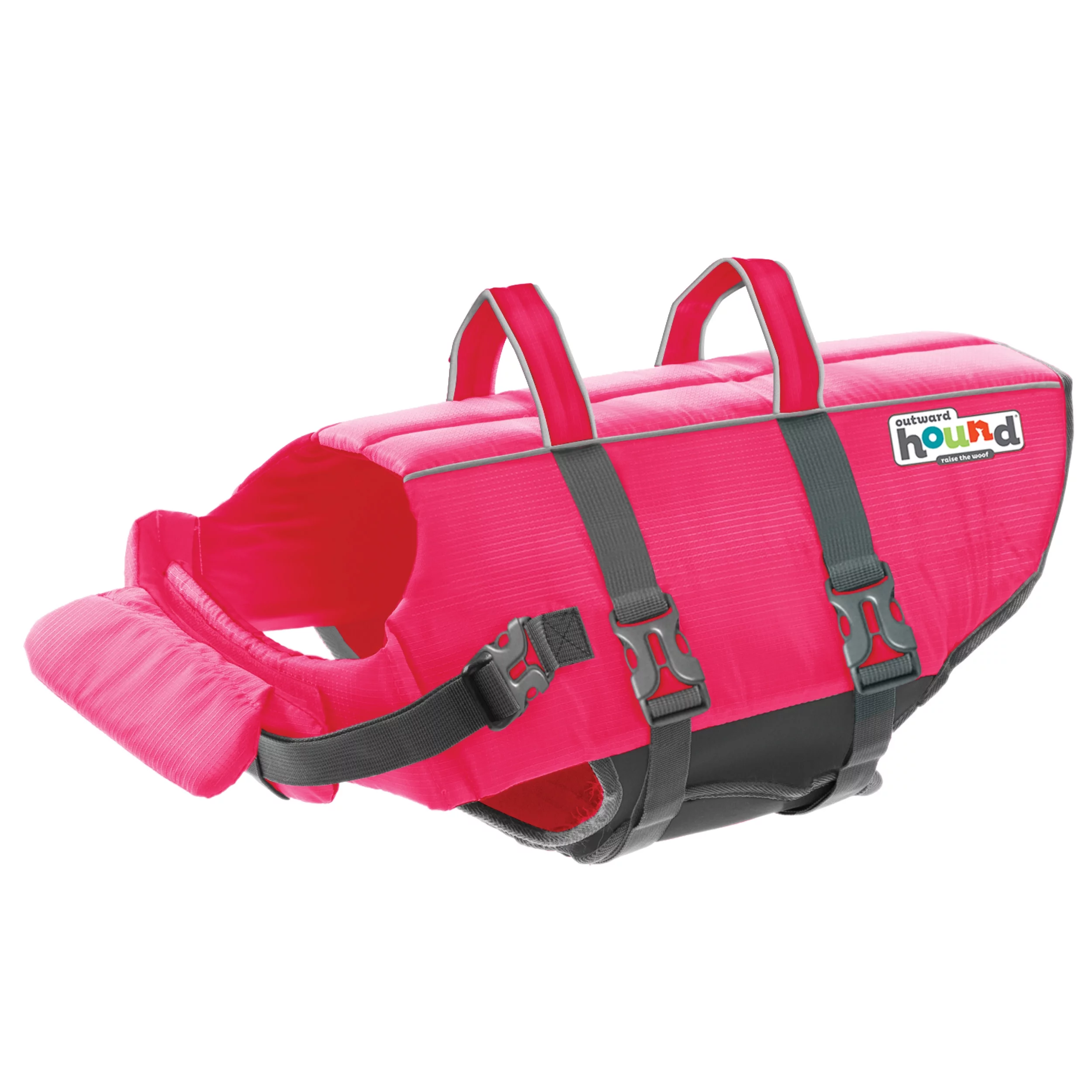 Outward Hound Granby Splash Dog Life Jacket, Pink, Medium
