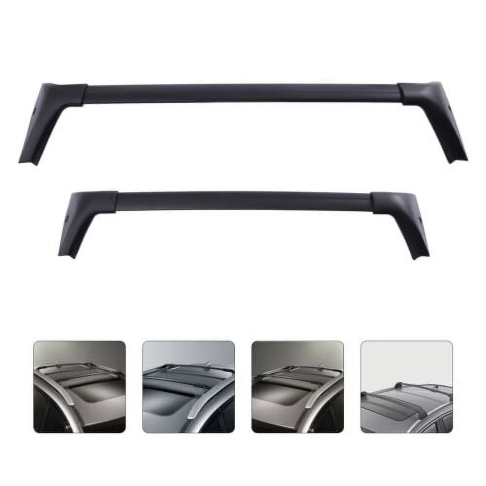 For 2021-2022 Nissan Rogue Roof Rack Cross Bar Crossbars Top Rail Luggage Black