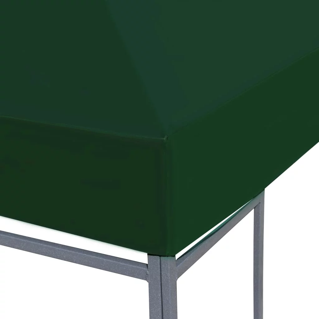 Dcenta Gazebo Top Cover Garden Canopy Replacement with PVC Coating Sun Shade Shelter Gazebo Roof Green 13.1ft x 9.8ft (L x W)